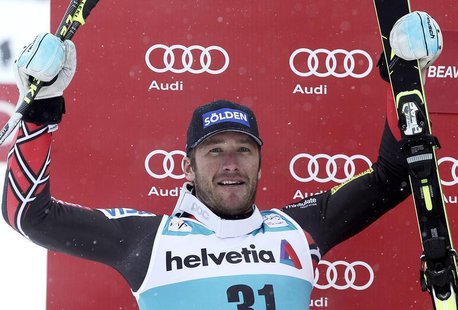 Bode Miller of the U.S. celebrates his second place finish in the men's World Cup Giant Slalom ski race in Beaver Creek, Colorado December 8 Bode Miller of the U.S. celebrates his second place finish in the men's World Cup Giant Slalom ski race in Beaver Creek, Colorado December 8