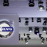 The logo of Volvo is pictured during a media preview day at the Frankfurt Motor Show (IAA) September 10, 2013. REUTERS/Pawel Kopczynski The logo of Volvo is pictured during a media preview day at the Frankfurt Motor Show (IAA) September 10, 2013. REUTERS/Pawel Kopczynski