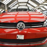 A VW Golf VII car is pictured in a production line at the plant of German carmaker Volkswagen in Wolfsburg, February 25, 2013. REUTERS/Fabia A VW Golf VII car is pictured in a production line at the plant of German carmaker Volkswagen in Wolfsburg, February 25, 2013. REUTERS/Fabia