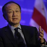 World Bank President Dr. Jim Yong Kim is interviewed by the President of the Economic Club of Washington David Rubenstein (not pictured) dur World Bank President Dr. Jim Yong Kim is interviewed by the President of the Economic Club of Washington David Rubenstein (not pictured) dur