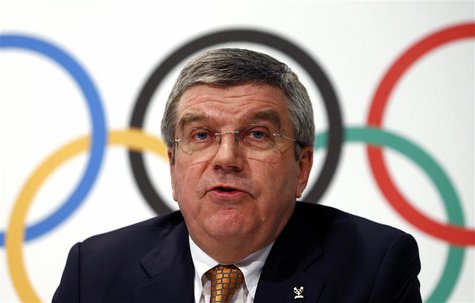 International Olympic Committee (IOC) President Thomas Bach attends a news conference at the IOC headquarters in Lausanne December 10, 2013. International Olympic Committee (IOC) President Thomas Bach attends a news conference at the IOC headquarters in Lausanne December 10, 2013.