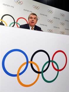 International Olympic Committee (IOC) President Thomas Bach attends a news conference at the IOC headquarters in Lausanne December 10, 2013. International Olympic Committee (IOC) President Thomas Bach attends a news conference at the IOC headquarters in Lausanne December 10, 2013.