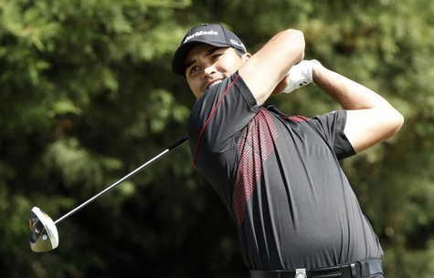 Australia's Jason Day plays a tee shot during the final round of the World Cup of Golf at The Royal Melbourne Golf Club in Melbourne Novembe Australia's Jason Day plays a tee shot during the final round of the World Cup of Golf at The Royal Melbourne Golf Club in Melbourne Novembe