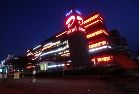 The Bharti Airtel office building is pictured in Gurgaon, on the outskirts of New Delhi, July 30, 2013. REUTERS/Mansi Thapliyal The Bharti Airtel office building is pictured in Gurgaon, on the outskirts of New Delhi, July 30, 2013. REUTERS/Mansi Thapliyal