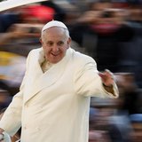 Pope Francis waves as he arrives to conduct his weekly general audience at St. Peter's Square at the Vatican December 11, 2013. REUTERS/Giam Pope Francis waves as he arrives to conduct his weekly general audience at St. Peter's Square at the Vatican December 11, 2013. REUTERS/Giam