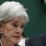 U.S. Health and Human Services Secretary Kathleen Sebelius waits before testifying at the House Energy and Commerce Health Subcommittee on " U.S. Health and Human Services Secretary Kathleen Sebelius waits before testifying at the House Energy and Commerce Health Subcommittee on "