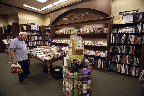 A patron looks at books at a Barnes & Noble bookstore in Pasadena, California November 26, 2013. REUTERS/Mario Anzuoni A patron looks at books at a Barnes & Noble bookstore in Pasadena, California November 26, 2013. REUTERS/Mario Anzuoni