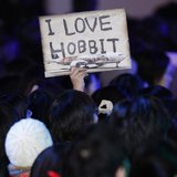 A fan holds up a sign upon the cast members' arrival at the Japan premiere of the movie 'The Hobbit - An Unexpected Journey' in Tokyo Decemb A fan holds up a sign upon the cast members' arrival at the Japan premiere of the movie 'The Hobbit - An Unexpected Journey' in Tokyo Decemb
