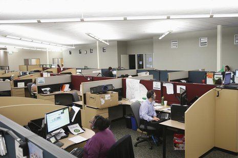 Customer service agents at Covered California's Concord call center work during the opening day of enrollment of the Patient Protection and Customer service agents at Covered California's Concord call center work during the opening day of enrollment of the Patient Protection and