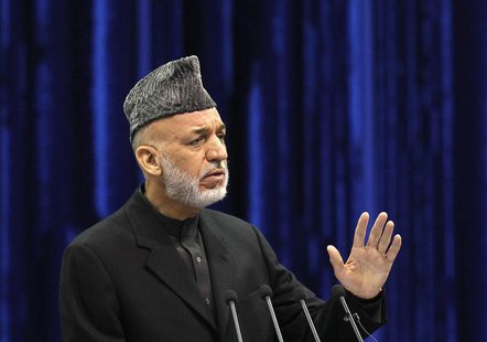 Afghan President Hamid Karzai speaks during the opening of the Loya Jirga, in Kabul November 21, 2013. REUTERS/Omar Sobhani Afghan President Hamid Karzai speaks during the opening of the Loya Jirga, in Kabul November 21, 2013. REUTERS/Omar Sobhani