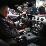 Ford Motor Co. CEO Alan Mulally sits in the driver seat of its all new 2015 Ford Mustang on ABC's Good Morning America in New York December Ford Motor Co. CEO Alan Mulally sits in the driver seat of its all new 2015 Ford Mustang on ABC's Good Morning America in New York December