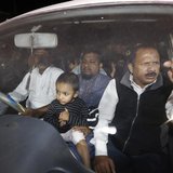 Relatives of Islamist leader Abdul Quader Mollah seated in a vehicle come out of Dhaka Central Jail after meeting him in Dhaka December 10, Relatives of Islamist leader Abdul Quader Mollah seated in a vehicle come out of Dhaka Central Jail after meeting him in Dhaka December 10,