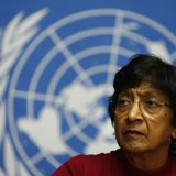 U.N. High Commissioner for Human Rights Navi Pillay attends a news conference at the United Nations European headquarters in Geneva December U.N. High Commissioner for Human Rights Navi Pillay attends a news conference at the United Nations European headquarters in Geneva December
