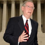 File photo of Sen. Mitch McConnell (R-KY) speaking outside the U.S. Supreme Court in Washington, D.C., September 8, 2003. REUTERS/Stefan Zak File photo of Sen. Mitch McConnell (R-KY) speaking outside the U.S. Supreme Court in Washington, D.C., September 8, 2003. REUTERS/Stefan Zak