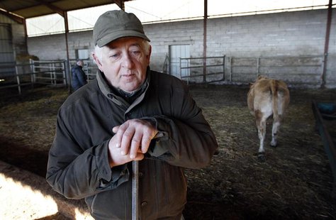 French farmer Maurice Labrousse poses at his farm in Calviac, a rural town in south-central France, December 11, 2013. REUTERS/Regis Duvigna French farmer Maurice Labrousse poses at his farm in Calviac, a rural town in south-central France, December 11, 2013. REUTERS/Regis Duvigna
