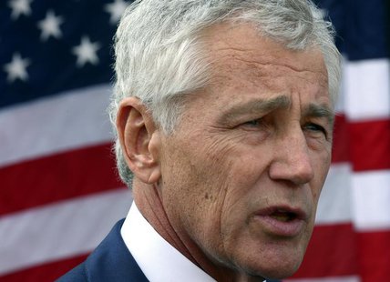 U.S. Secretary of Defense Chuck Hagel speaks to reporters at the Al Udeid Airbase, west of Doha December 10, 2013. REUTERS/Mark Wilson/Pool U.S. Secretary of Defense Chuck Hagel speaks to reporters at the Al Udeid Airbase, west of Doha December 10, 2013. REUTERS/Mark Wilson/Pool