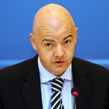 UEFA general secretary Gianni Infantino attends a news conference during the UEFA Executive Committee meeting in Istanbul March 21, 2012. RE UEFA general secretary Gianni Infantino attends a news conference during the UEFA Executive Committee meeting in Istanbul March 21, 2012. RE