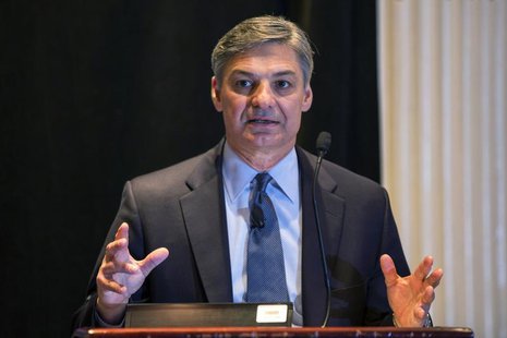 Ray Conner, executive vice president of The Boeing Company and president and CEO of Boeing Commercial Airplanes, speaks to the media during Ray Conner, executive vice president of The Boeing Company and president and CEO of Boeing Commercial Airplanes, speaks to the media during