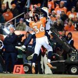 Dec 12, 2013; Denver, CO, USA; San Diego Chargers wide receiver Keenan Allen (13) scores his second touchdown in front of Denver Broncos cor Dec 12, 2013; Denver, CO, USA; San Diego Chargers wide receiver Keenan Allen (13) scores his second touchdown in front of Denver Broncos cor