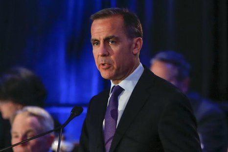 Bank of England Governor Mark Carney speaks at the Economic Club of New York luncheon in New York, December 9, 2013. REUTERS/Shannon Staplet Bank of England Governor Mark Carney speaks at the Economic Club of New York luncheon in New York, December 9, 2013. REUTERS/Shannon Staplet