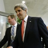 U.S. Secretary of State John Kerry arrives to brief members of the U.S. Senate on talks with Iran during a closed-door meeting at the Capito U.S. Secretary of State John Kerry arrives to brief members of the U.S. Senate on talks with Iran during a closed-door meeting at the Capito