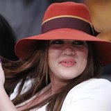 Khloe Kardashian sits courtside before the Los Angeles Lakers play the Dallas Mavericks in Game 1 of their NBA Western Conference semi-final Khloe Kardashian sits courtside before the Los Angeles Lakers play the Dallas Mavericks in Game 1 of their NBA Western Conference semi-final