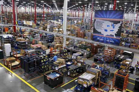Workers assemble built-in appliances at the Whirlpool manufacturing plant in Cleveland, Tennessee August 21, 2013. REUTERS/Chris Berry Workers assemble built-in appliances at the Whirlpool manufacturing plant in Cleveland, Tennessee August 21, 2013. REUTERS/Chris Berry