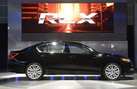 The 2014 Acura RLX is unveiled during a news conference at the 2012 Los Angeles Auto Show in Los Angeles, California November 28, 2012. REUT The 2014 Acura RLX is unveiled during a news conference at the 2012 Los Angeles Auto Show in Los Angeles, California November 28, 2012. REUT