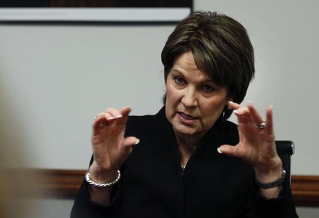 Incoming CEO of Lockheed Martin Marillyn Hewson speaks at a business roundtable discussion at the Reuters bureau in Washington, December 13, Incoming CEO of Lockheed Martin Marillyn Hewson speaks at a business roundtable discussion at the Reuters bureau in Washington, December 13,