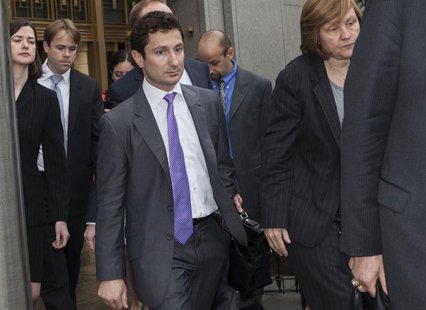 Former Goldman Sachs bond trader Fabrice Tourre leaves the Manhattan Federal Court in New York August 1, 2013. REUTERS/Keith Bedford Former Goldman Sachs bond trader Fabrice Tourre leaves the Manhattan Federal Court in New York August 1, 2013. REUTERS/Keith Bedford