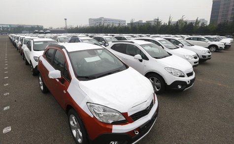 Cars made by GM Korea are seen in a yard of GM Korea's Bupyeong plant before they are transported to a port for export, in Incheon, west of Cars made by GM Korea are seen in a yard of GM Korea's Bupyeong plant before they are transported to a port for export, in Incheon, west of