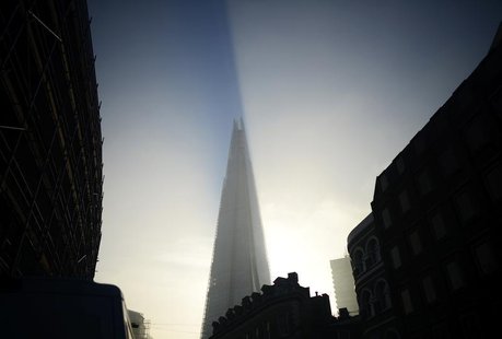 The early morning sun hits The Shard building as fog clears over London, September 5 , 2013. REUTERS/Dylan Martinez The early morning sun hits The Shard building as fog clears over London, September 5 , 2013. REUTERS/Dylan Martinez