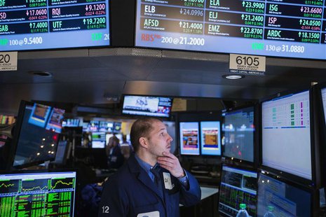A trader works on the floor of the New York Stock Exchange shortly after the market opening December 16, 2013. REUTERS/Lucas Jackson A trader works on the floor of the New York Stock Exchange shortly after the market opening December 16, 2013. REUTERS/Lucas Jackson