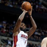 Dec 8, 2013; Auburn Hills, MI, USA; Miami Heat small forward LeBron James (6) shoots during the second quarter against the Detroit Pistons a Dec 8, 2013; Auburn Hills, MI, USA; Miami Heat small forward LeBron James (6) shoots during the second quarter against the Detroit Pistons a