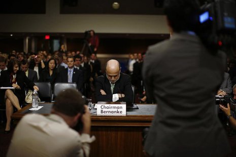 U.S. Federal Reserve Chairman Ben Bernanke is pictured before his testimony at a Joint Economic Committee hearing on economic outlook and po U.S. Federal Reserve Chairman Ben Bernanke is pictured before his testimony at a Joint Economic Committee hearing on economic outlook and po