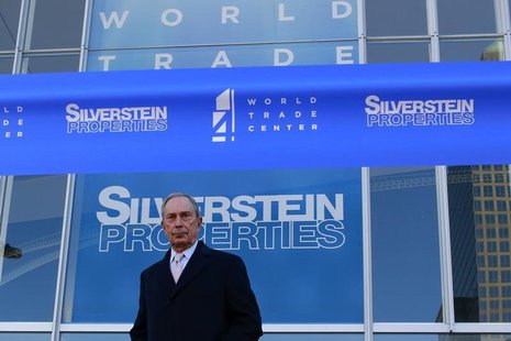 New York City Mayor Michael Bloomberg stands before a ribbon cutting ceremony to mark the opening of the new 4 World Trade Center in New Yor New York City Mayor Michael Bloomberg stands before a ribbon cutting ceremony to mark the opening of the new 4 World Trade Center in New Yor