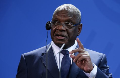 Mali's President Ibrahim Boubacar Keita gestures as he addresses a news conference following talks with German Chancellor Angela Merkel at t Mali's President Ibrahim Boubacar Keita gestures as he addresses a news conference following talks with German Chancellor Angela Merkel at t