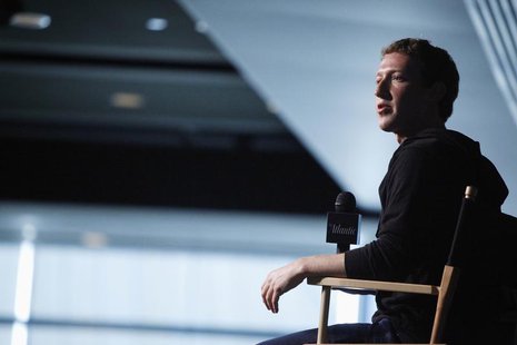 Facebook CEO Mark Zuckerberg sits for audience questions in an onstage interview for the Atlantic Magazine in Washington, September 18, 2013 Facebook CEO Mark Zuckerberg sits for audience questions in an onstage interview for the Atlantic Magazine in Washington, September 18, 2013
