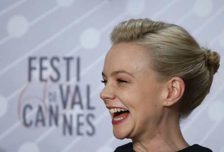 Cast member Carey Mulligan reacts as she attends a news confernce for the film 'Inside Llewyn Davis' during the 66th Cannes Film Festival in Cast member Carey Mulligan reacts as she attends a news confernce for the film 'Inside Llewyn Davis' during the 66th Cannes Film Festival in