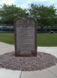 Ten Commandments monument Ten Commandments monument