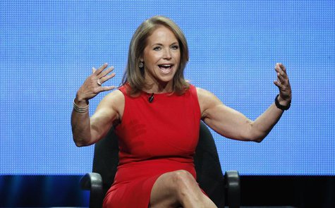 Host Katie Couric speaks at a panel for "Katie" during the Disney/ABC Television Group portion of the Television Critics Association Summer Host Katie Couric speaks at a panel for "Katie" during the Disney/ABC Television Group portion of the Television Critics Association Summer