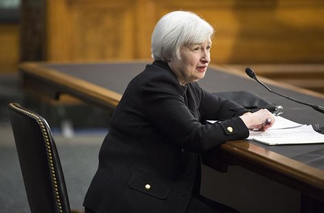 U.S. Federal Reserve Vice Chair Janet Yellen testifies during a Senate Banking Committee confirmation hearing on her nomination to be the ne U.S. Federal Reserve Vice Chair Janet Yellen testifies during a Senate Banking Committee confirmation hearing on her nomination to be the ne