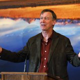 Colorado Governor John Hickenlooper lays out his plans for the next state legislative session at a news conference in his office at the Capi Colorado Governor John Hickenlooper lays out his plans for the next state legislative session at a news conference in his office at the Capi