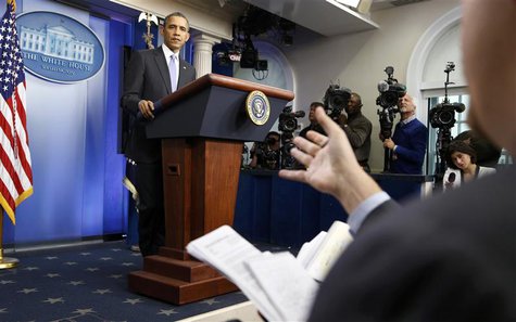 U.S. President Barack Obama holds his year-end news conference in the Brady Press Briefing Room in the White House in Washington December 20 U.S. President Barack Obama holds his year-end news conference in the Brady Press Briefing Room in the White House in Washington December 20