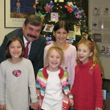 Pictured: (front row – from left) Katherine Ognacevic, Emma Anderson, and Isabella Anderson
Back Row: Superintendent Joseph Sheehan and Madeline Ognacevic Pictured: (front row – from left) Katherine Ognacevic, Emma Anderson, and Isabella Anderson
Back Row: Superintendent Joseph Sheehan and Madeline Ognacevic