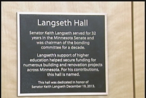 Langseth Hall Plaque Langseth Hall Plaque