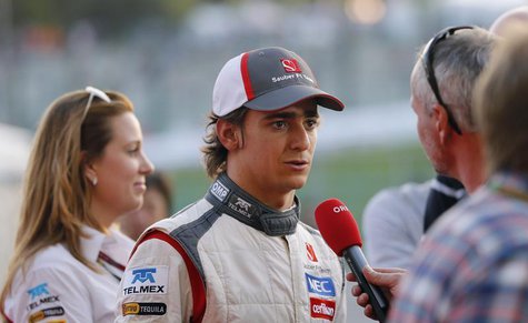 Sauber Formula One driver Esteban Gutierrez of Mexico talks to the media after the Japanese F1 Grand Prix at the Suzuka circuit October 13, Sauber Formula One driver Esteban Gutierrez of Mexico talks to the media after the Japanese F1 Grand Prix at the Suzuka circuit October 13,
