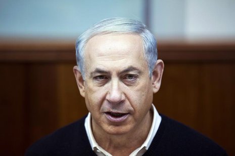 Israel's Prime Minister Benjamin Netanyahu attends the weekly cabinet meeting in Jerusalem December 15, 2013. REUTERS/ Baz Ratner Israel's Prime Minister Benjamin Netanyahu attends the weekly cabinet meeting in Jerusalem December 15, 2013. REUTERS/ Baz Ratner