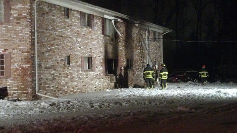 Appleton apartment building damaged by fire on Dec. 21, 2013. (Photo from FOX 11). Appleton apartment building damaged by fire on Dec. 21, 2013. (Photo from FOX 11).