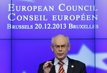 European Council President Herman Van Rompuy speaks at a news conference at the end European Union leaders summit in Brussels December 20, 2 European Council President Herman Van Rompuy speaks at a news conference at the end European Union leaders summit in Brussels December 20, 2